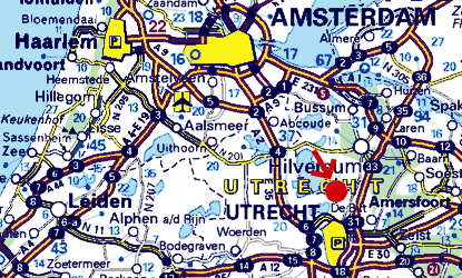 Routekaart voor provincie Utrecht.